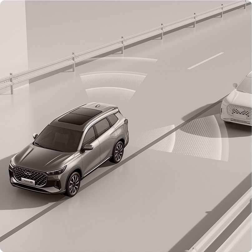 chery tiggo 8 csh ระบบตรวจจับจุดบอด